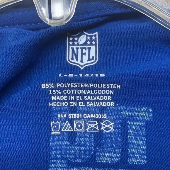 NFL Giants Beckham Jersey Sz L 14/16 - Picture 3 of 4